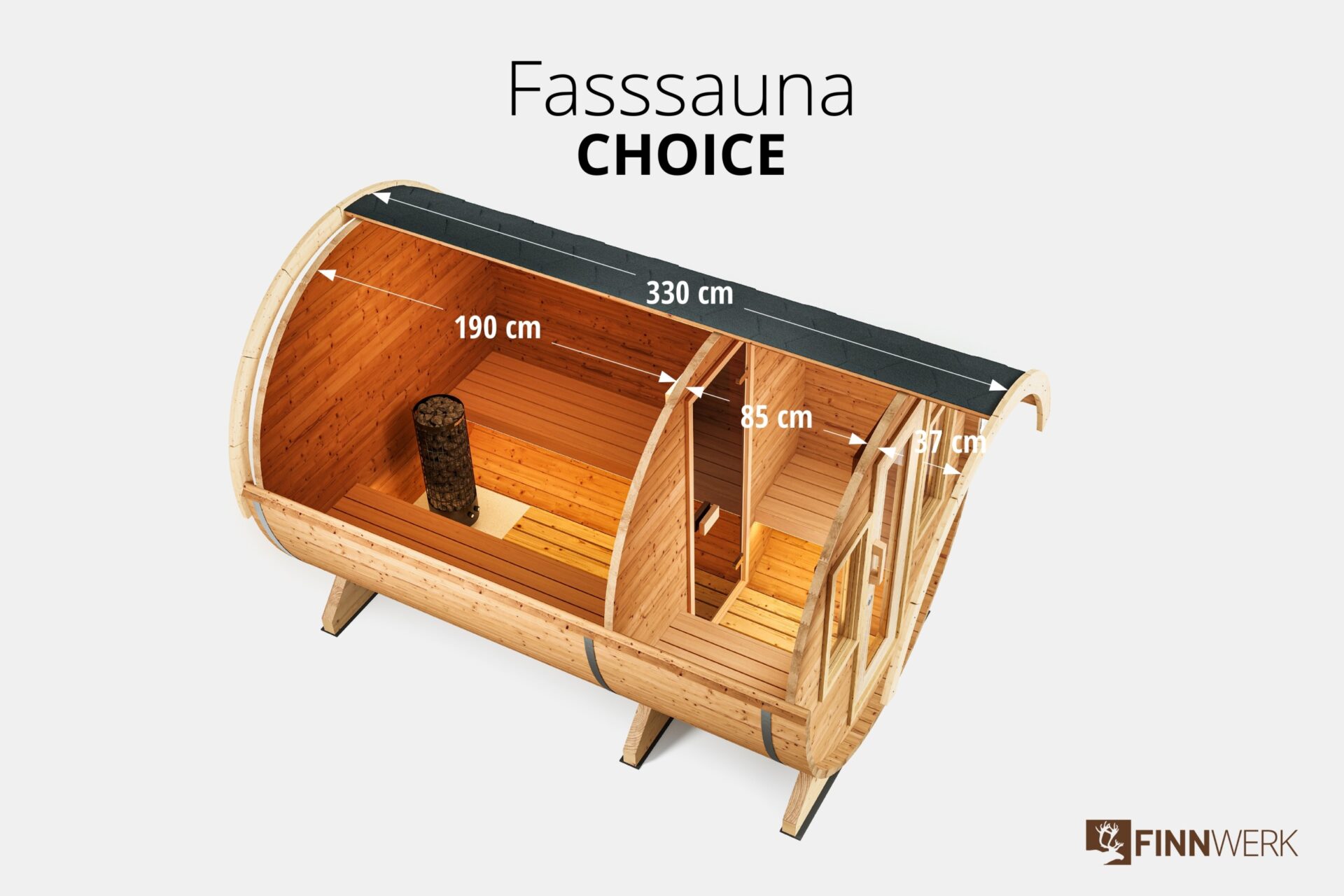 Fasssauna-Choice-von-Finnwerk-330cm-Schnittbild-Studio-mit-MaSsen