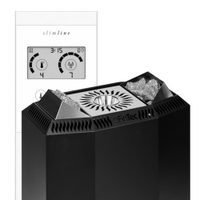 Vorschaubild: Elektro-Combiofen Kaisa 8kW Schwarz mit Komfortsteuerung inkl. 20kg Steine
