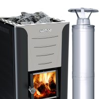 Vorschaubild: System Holzbeheizung 20 Pro inkl. Steine, CE-Schornstein und Hitzeschutz WL550 (CE, 1. BimschV 2 Stufe, nur bei 235 cm Durchmesser)