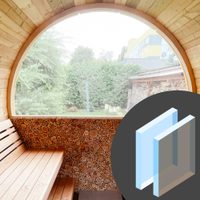 Vorschaubild: Panoramafenster Halbrundglas ISO Doppelglas